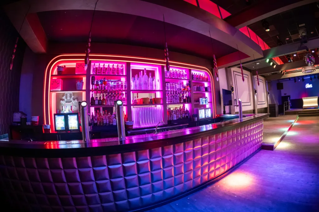 VIP-area met loungebanken Club Dims